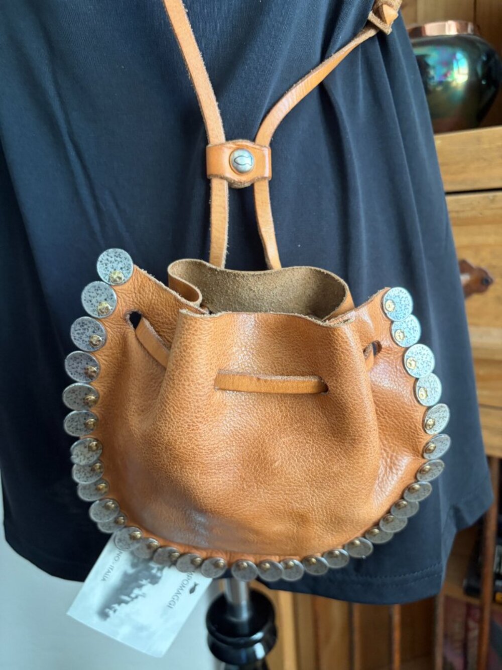 Campomaggi Mini Bag with Medallion Studs - Picture 2 of 14